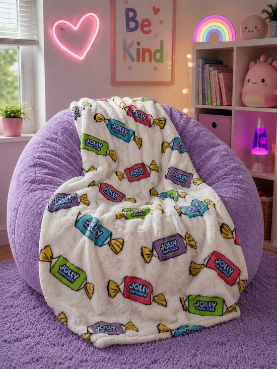 JBL Trading Other - Jolly Rancher Candy Print Plush Throw Blanket